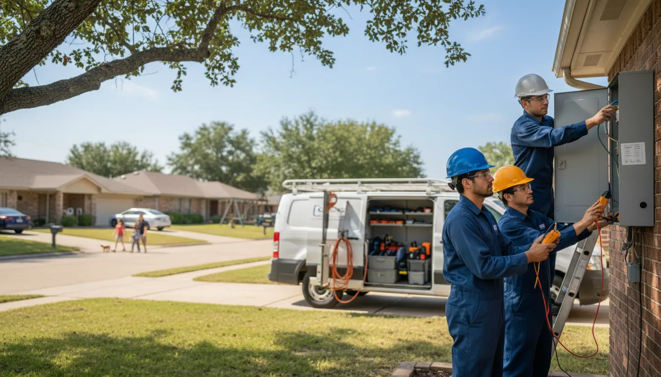Certified electrician providing emergency electrical services in New Providence, IA